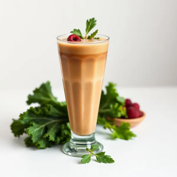 Detox-Smoothie aus Grünkohl und Eiskaffee