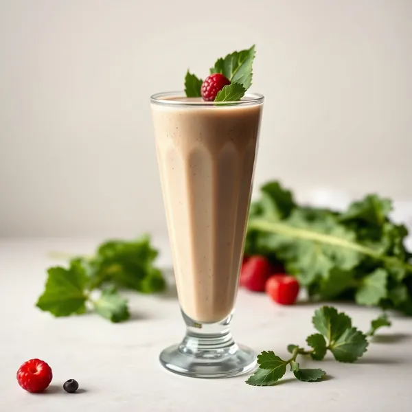 Smoothie Détox au Chou Frisé et Lait de Chanvre