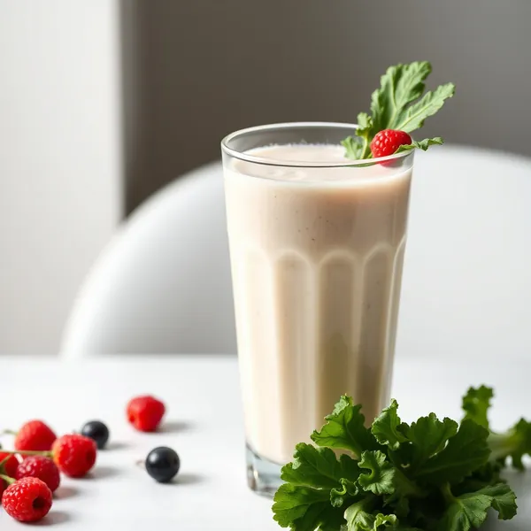 Batido Detox de Couve e Leite de Kefir