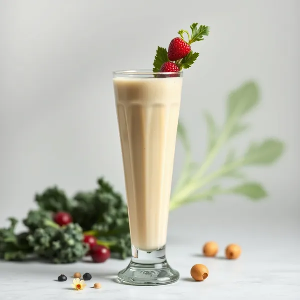 Smoothie Désintoxiquant de Chou Frisé et Lait de Macadamia