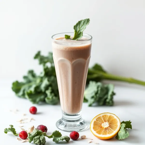 Smoothie Desintoxicante de Couve e Leite de Aveia