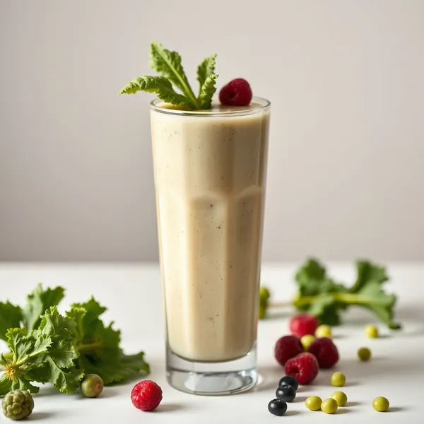 Smoothie Detox de Couve e Leite de Ervilha