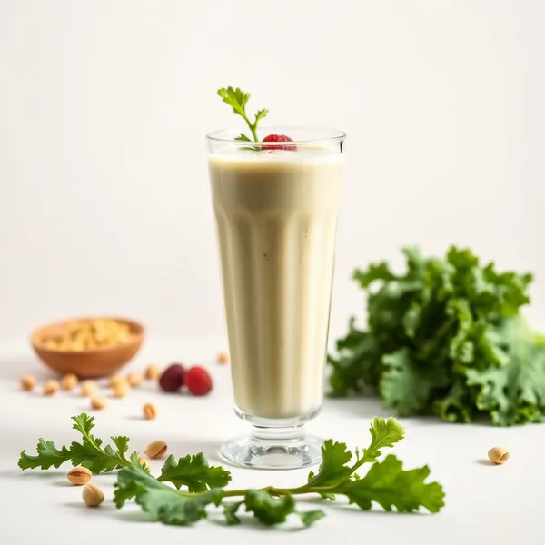 Smoothie Détox au Chou Frisé et Lait de Pistache