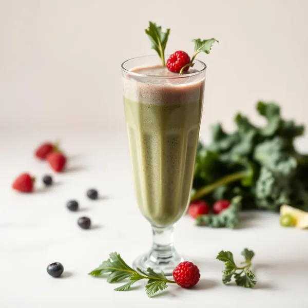 Detoxing Kale Protein Shake Smoothie