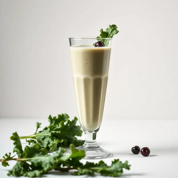 Smoothie Détox au Chou Frisé et Lait de Soja