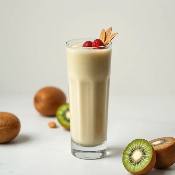Detoxing Kiwi Almond Milk Smoothie
