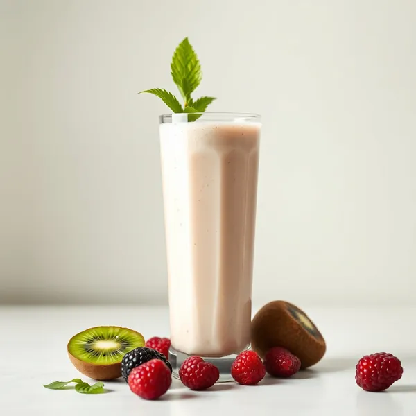 Detox Kiwi Kefir Milch Smoothie
