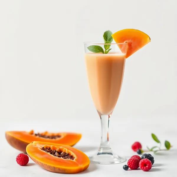 Smoothie Détoxifiant à la Papaye et à l'Eau de Coco
