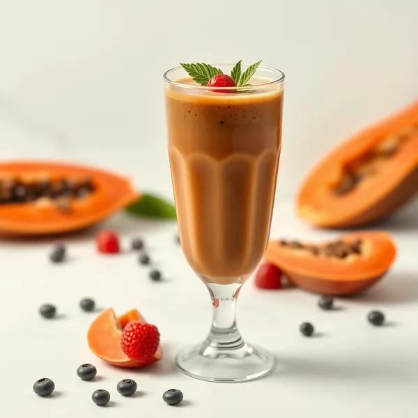 Smoothie Desintoxicante de Papaya e Café Frio