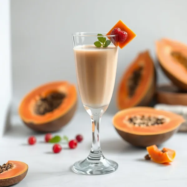 Detox-Papaya-Kefir-Milch-Smoothie