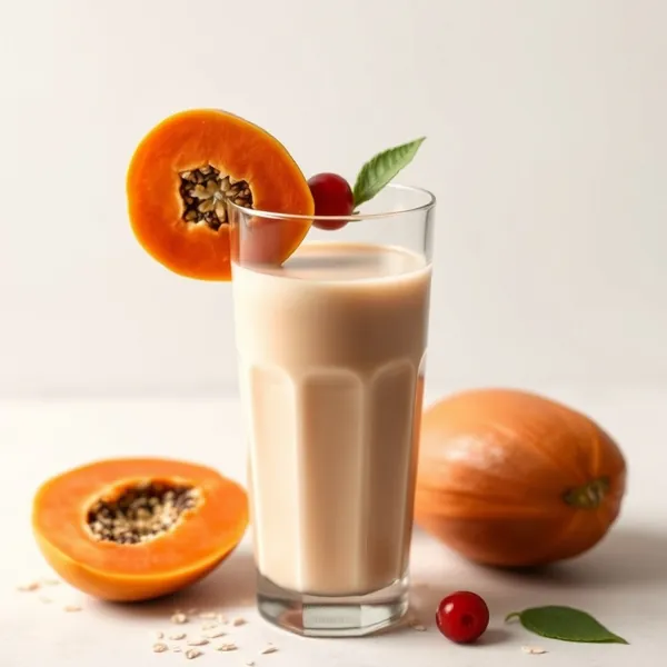 Smoothie Détoxifiant de Papaye et Lait d'Avoine
