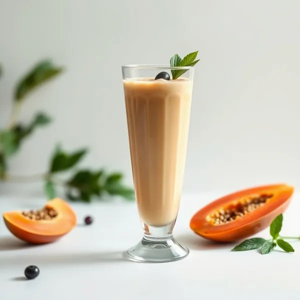 Smoothie Détoxifiant à la Papaye et au Lait d'Épeautre