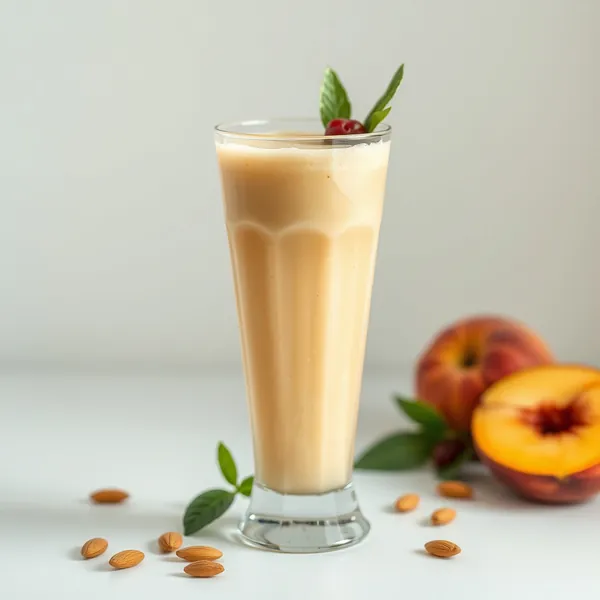 Smoothie Détoxifiant Pêche Lait d'Amande