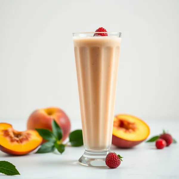 Smoothie Détoxifiant à la Pêche et à l'Eau de Coco