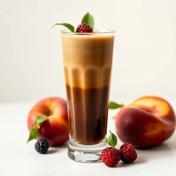 Batido Detox de Durazno y Café Frío
