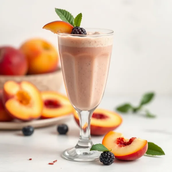 Smoothie Detox à la Pêche et Yaourt Grec