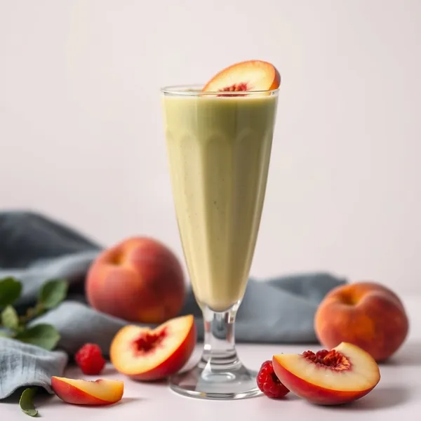 Smoothie Désintoxiquant Pêche Matcha