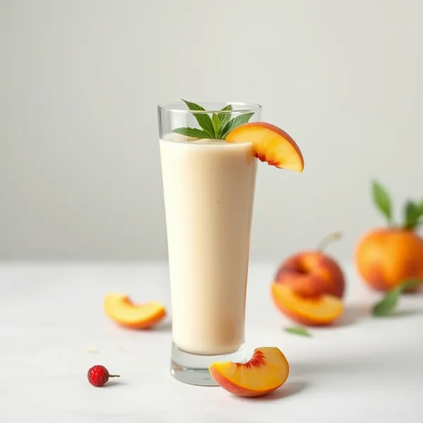 Smoothie Desintoxicante de Pêssego e Leite de Arroz