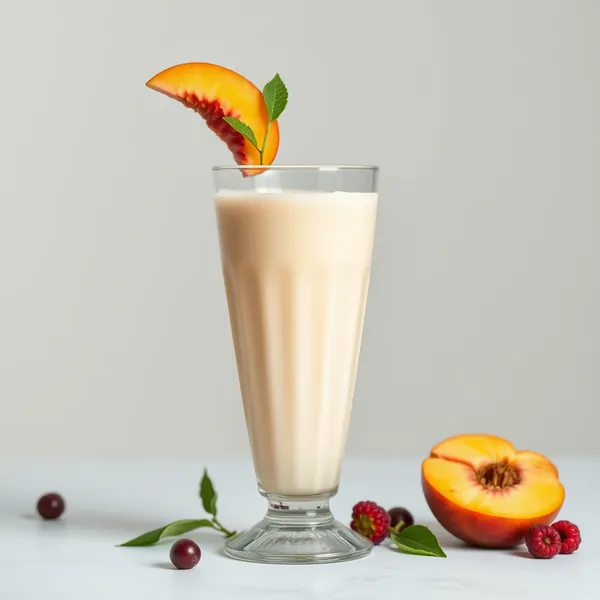 Detoxing Peach Spelt Milk Smoothie