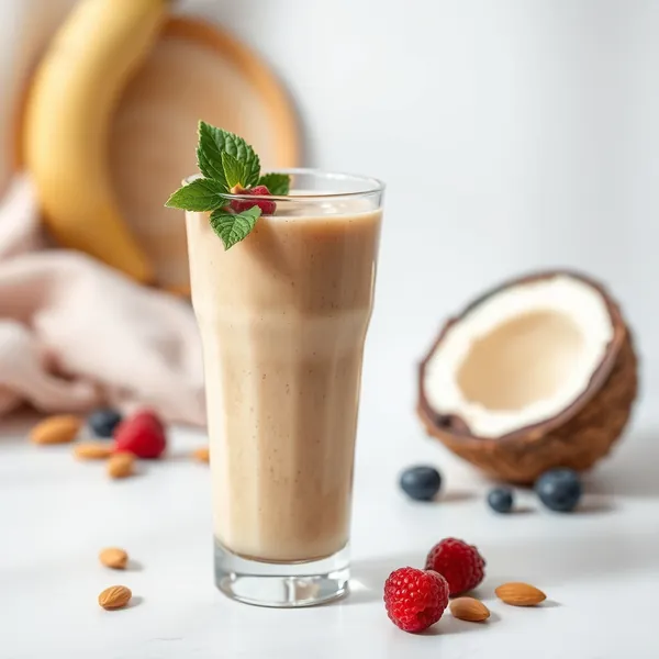 Smoothie Detox con Burro di Arachidi, Mandorla e Latte di Cocco