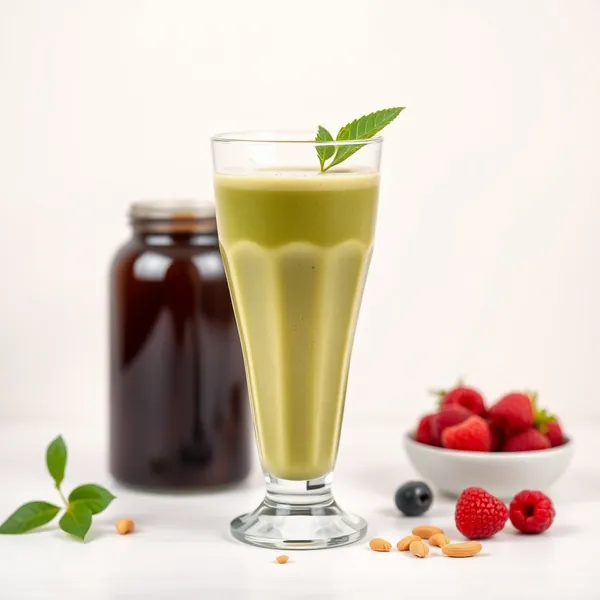 Smoothie Détox à la Manteau d'Arachide et Matcha
