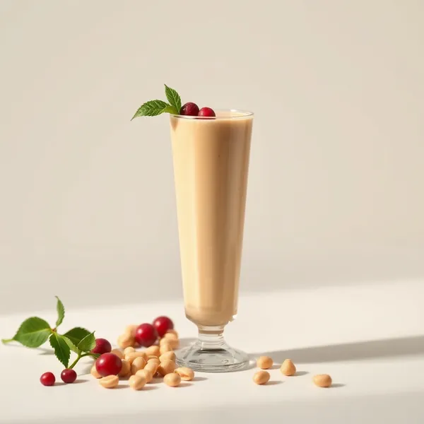 Batido Desintoxicante de Mantequilla de Maní y Leche de Guisante