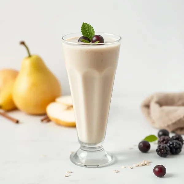 Batido Desintoxicante de Pera y Leche de Avena