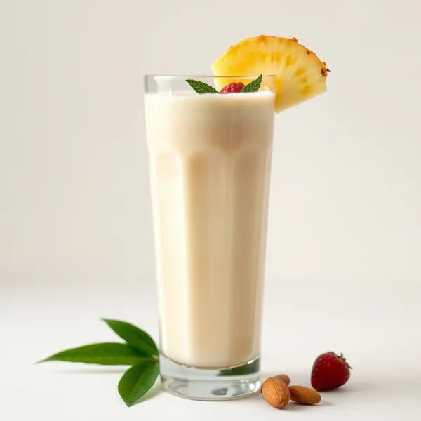 Smoothie Desintoxicante de Abacaxi e Leite de Amêndoa