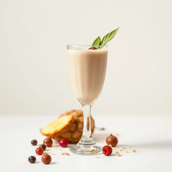 Detoxing Pineapple Hazelnut Milk Smoothie