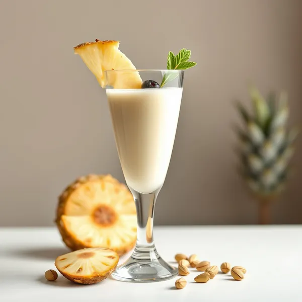 Smoothie Desintoxicante de Abacaxi e Leite de Pistache