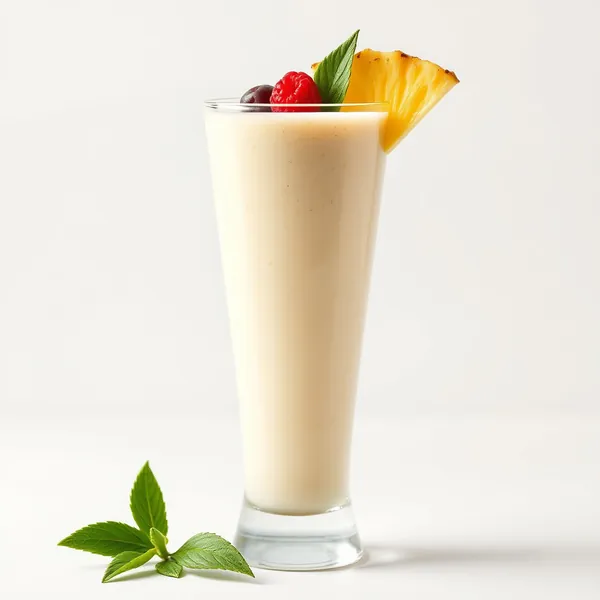 Detoxing Pineapple Rice Milk Smoothie