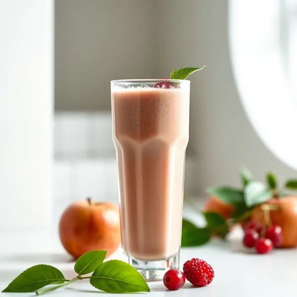 Smoothie Détox de Poudre de Protéine et Jus de Pomme