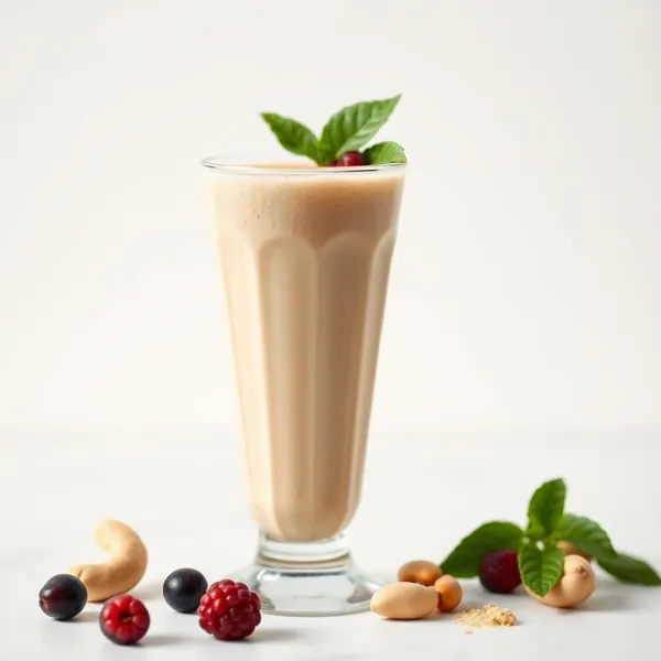 Smoothie Détoxifiant avec Protéine et Lait de Cajou