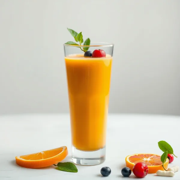 Detox-Protein-Pulver-Orange-Saft-Smoothie