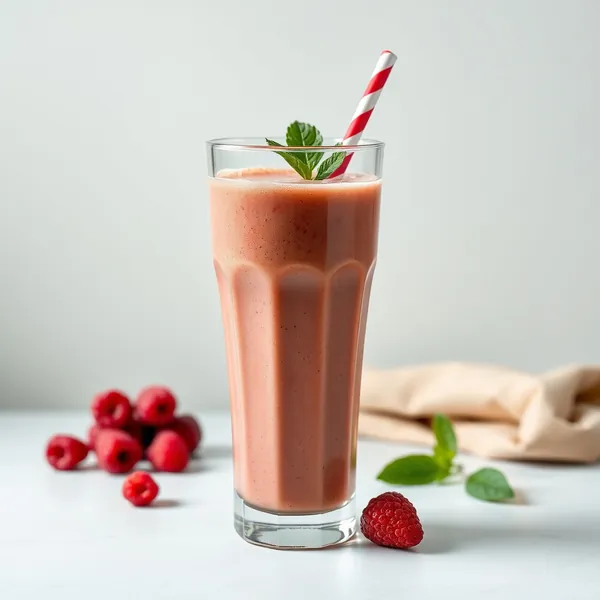 Detox Himbeer Cold Brew Kaffee Smoothie