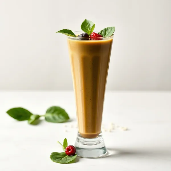Detoxing Spinach Cold Brew Coffee Smoothie