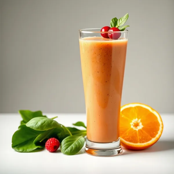 Detoxing Spinach Orange Juice Smoothie