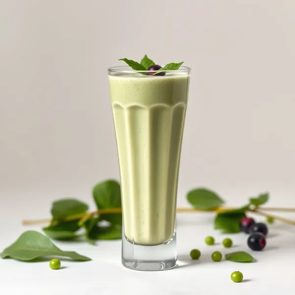 Smoothie Détoxifiant aux Épinards et Pois