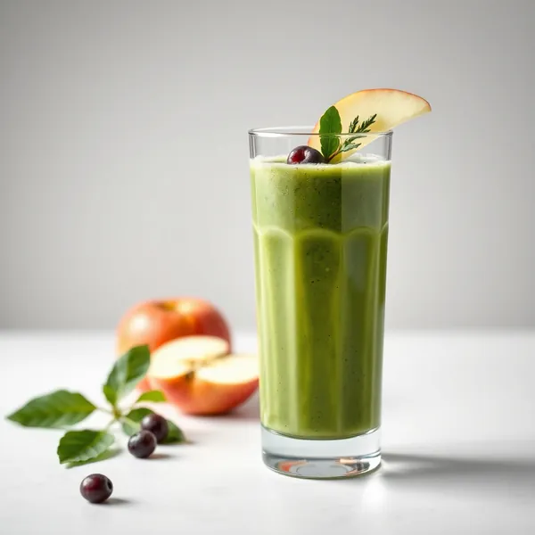 Smoothie Détox de Spiruline et Jus de Pomme