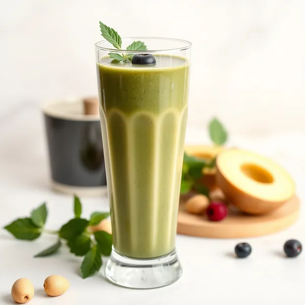 Batido Detox de Spirulina y Leche de Macadamia