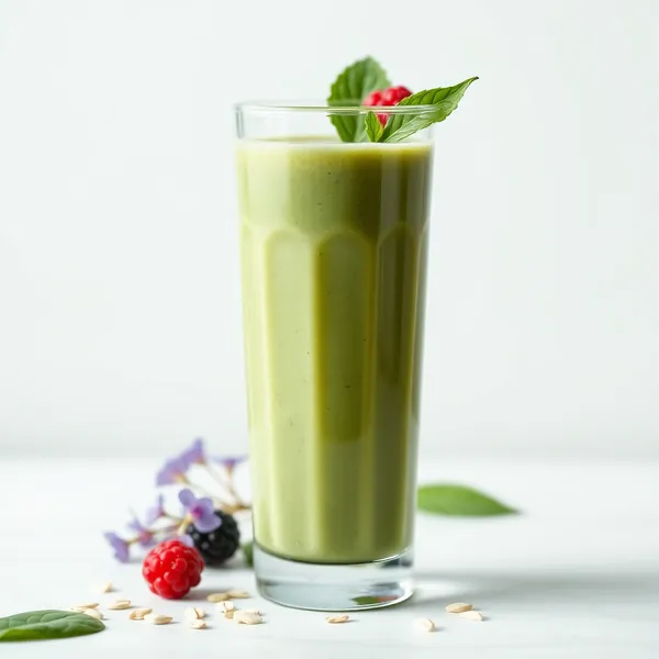 Smoothie Détox de Spiruline et Lait d'Avoine