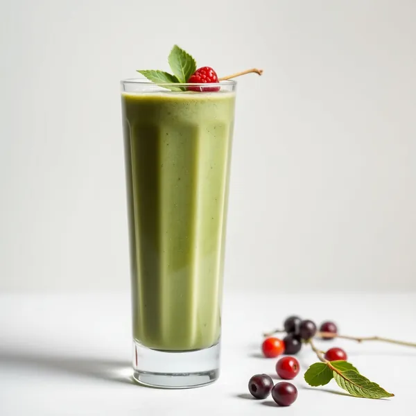 Detox-Smoothie mit Spirulina und Erbsenmilch
