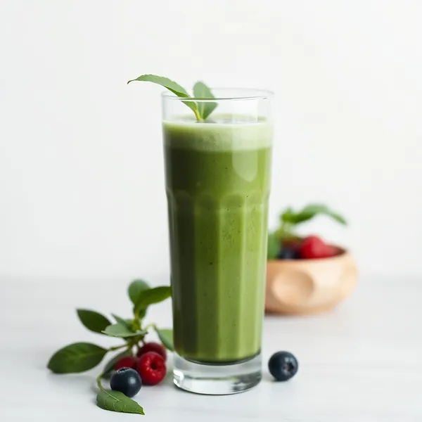 Detoxing Spirulina Rice Milk Smoothie