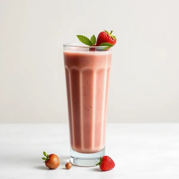 Detox-Smoothie mit Erdbeere und Haselnuss