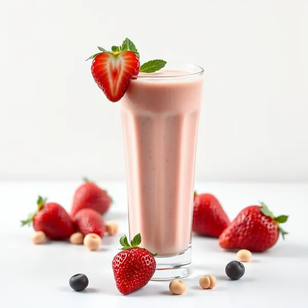Detox-Smoothie mit Erdbeere und Macadamia-Milch