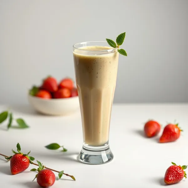 Detox-Smoothie mit Erdbeere und Matcha