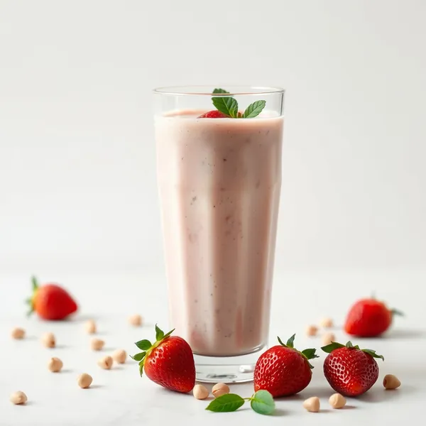 Smoothie Desintoxicante de Morango e Pistache