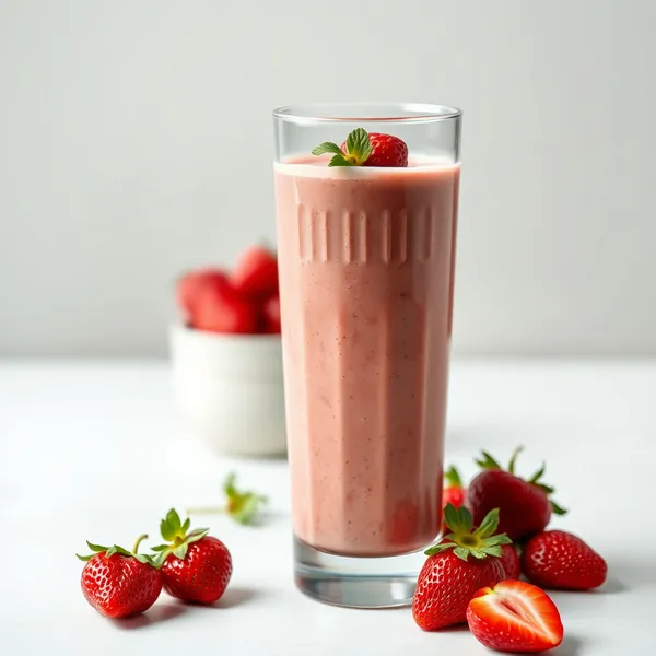 Smoothie Détox à la Fraise et au Lait d'Épeautre