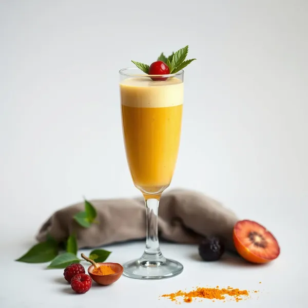 Smoothie Desintoxicante de Cúrcuma e Iogurte Grego
