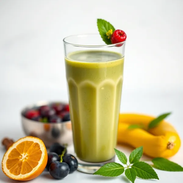 Smoothie Détox au Curcuma et Matcha
